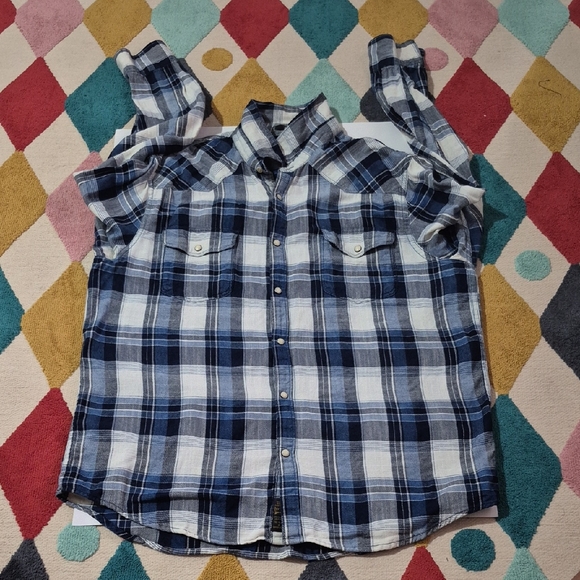 Lucky Brand Other - Lucky Brand "True Indigo" Classic Fit Flannel Shirt.